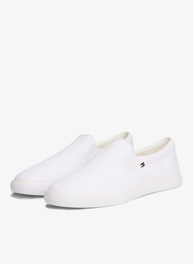 TOMMY HILFIGER Low Profile Canvas Slip-On Trainers - Image 3